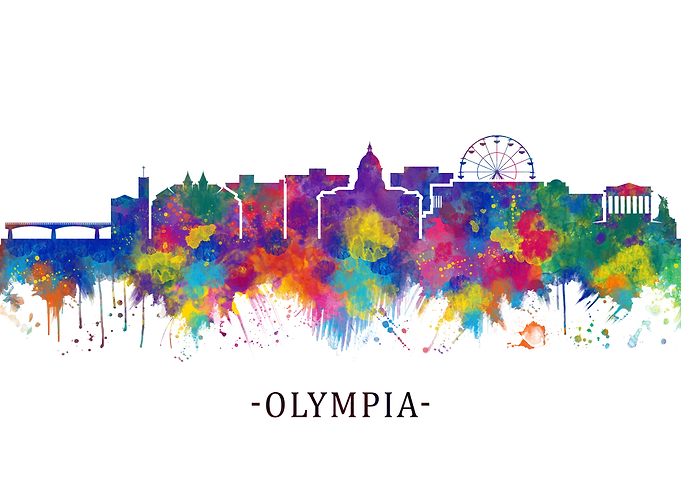 Olympia Washington Skyline