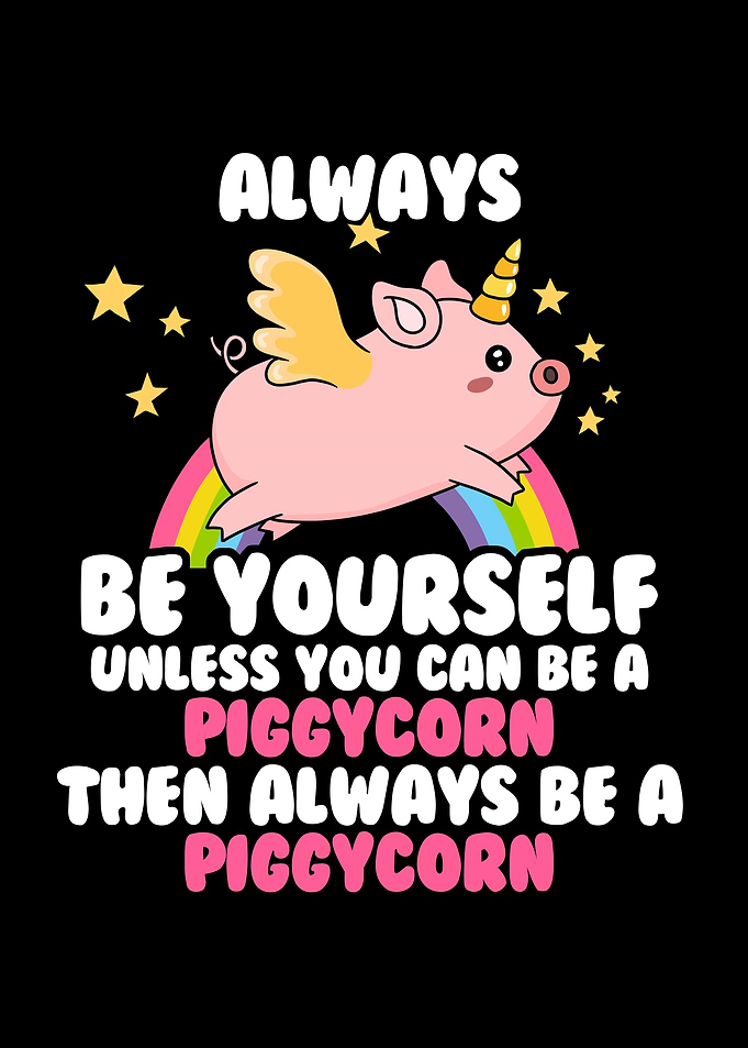 Unicorn Pig Piggycorn Gift