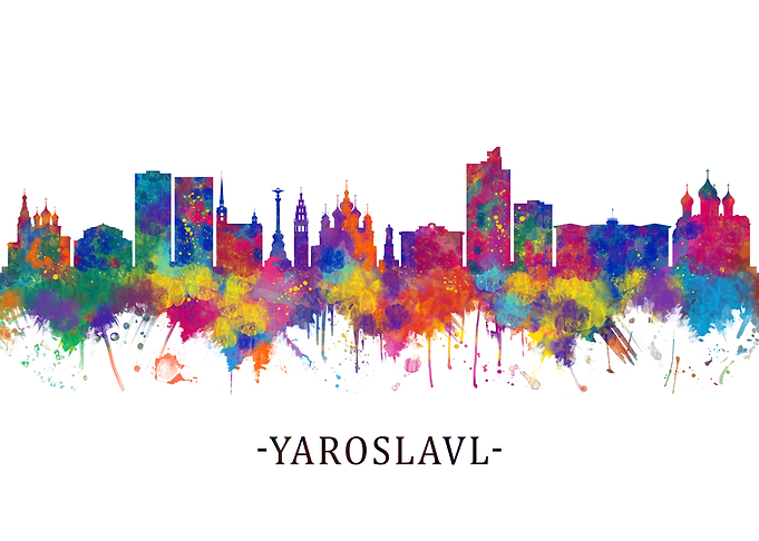 Yaroslavl Russia Skyline