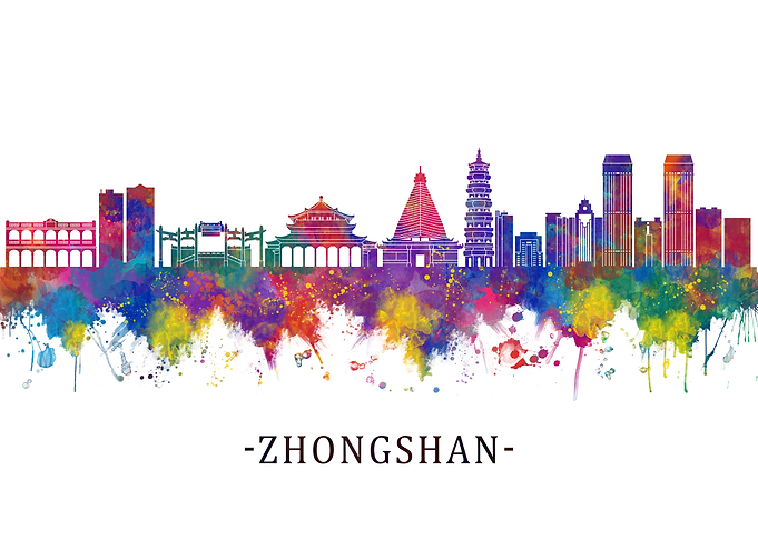 Zhongshan China Skyline