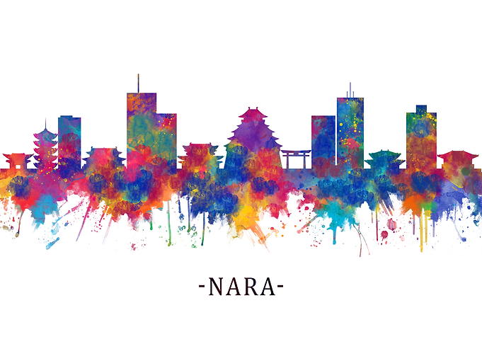 Nara Japan Skyline