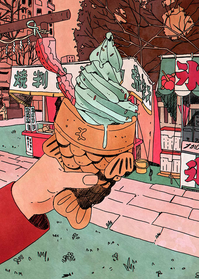 Taiyaki fish ice cream