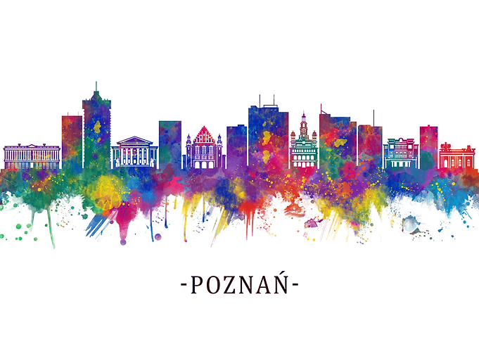Poznan Poland Skyline