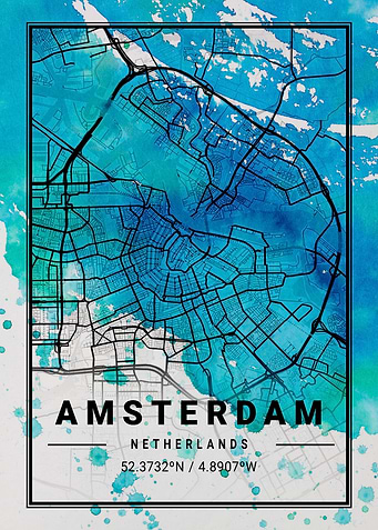 Amsterdam Antlia Watercolo