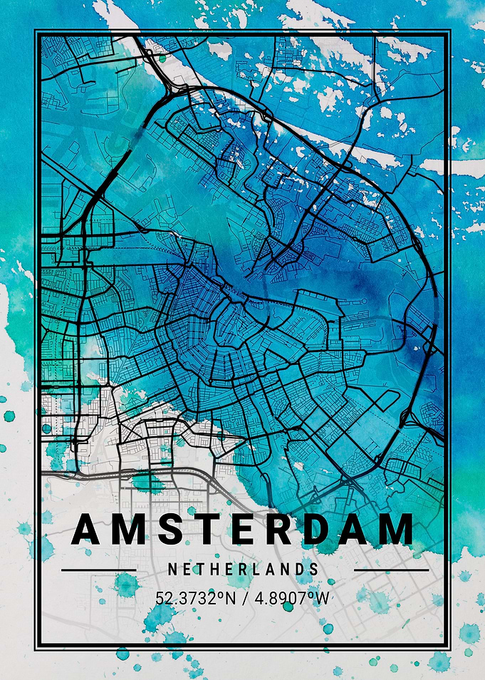 Amsterdam Antlia Watercolo