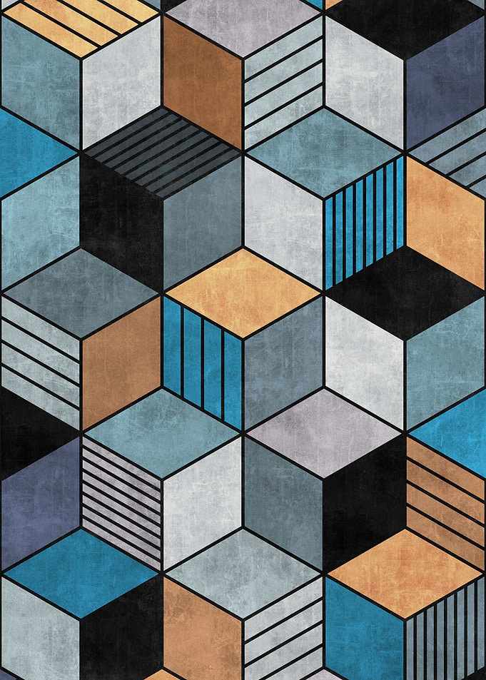 Colorful Concrete Cubes 2
