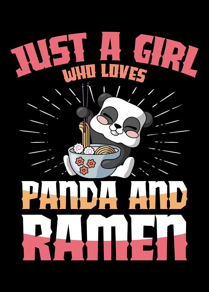 Funny Ramen Panda Lovers