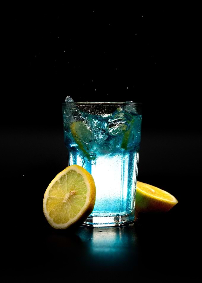 Blue cocktail