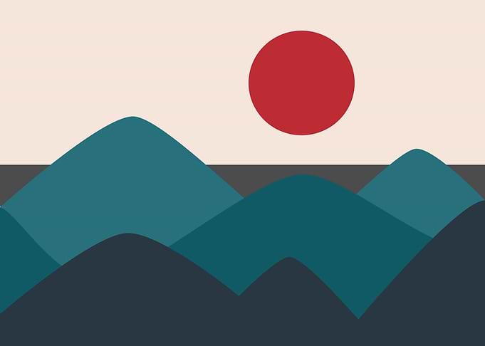 Mountain abstract geometri