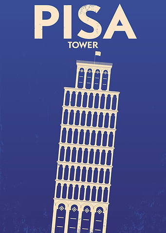 Pisa vintage tower