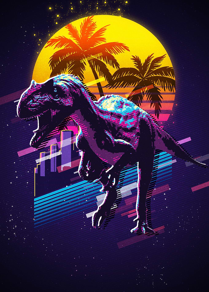 Dinosaur animal retro