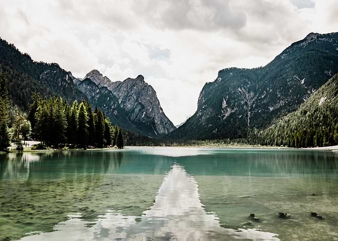Lake Mountains Landscape