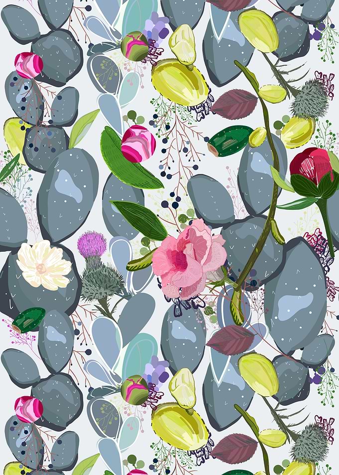 Succulent cactus flowers