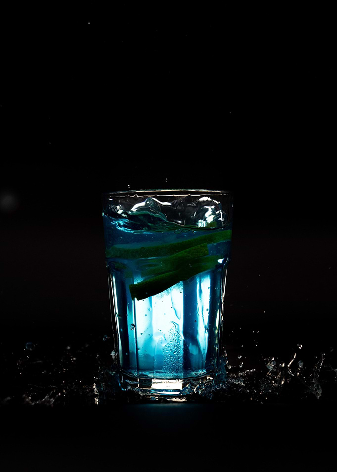 Blue cocktail
