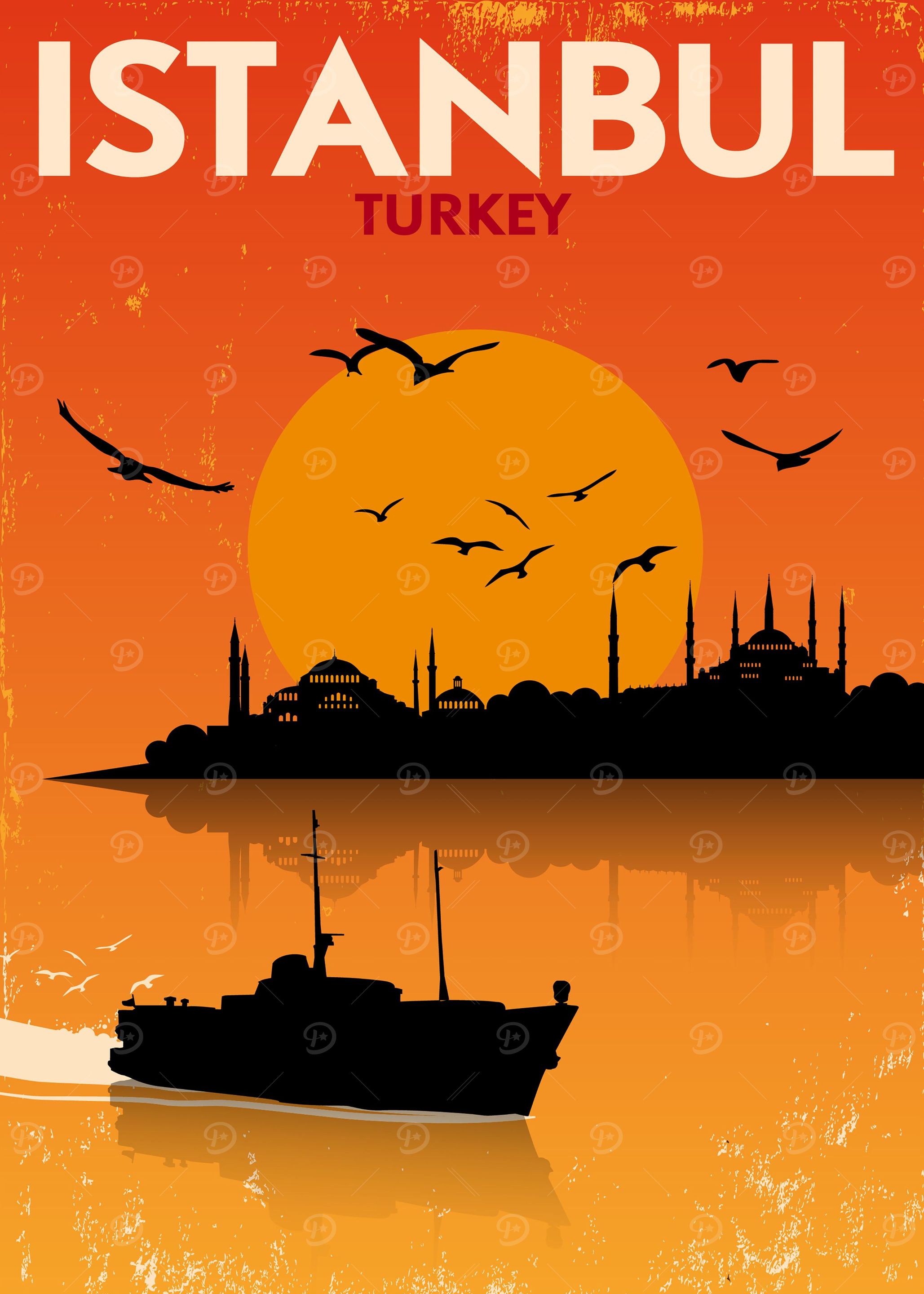 Istanbul Turkey vintage