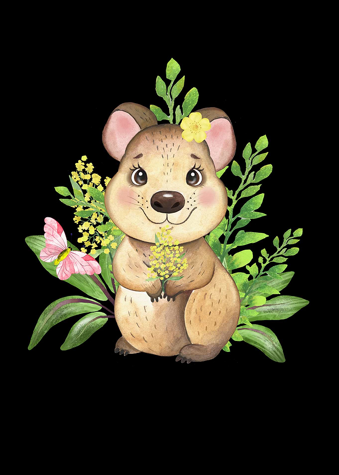 Floral Quokka