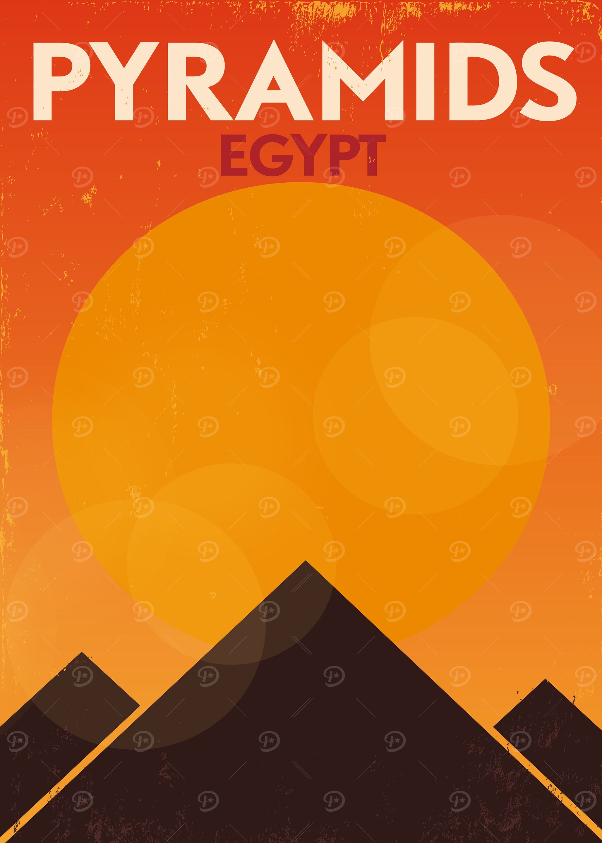 Pyramids Eqypt vintage