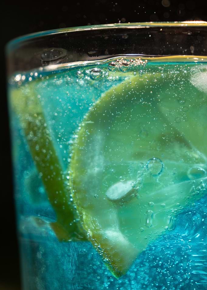 Blue cocktail