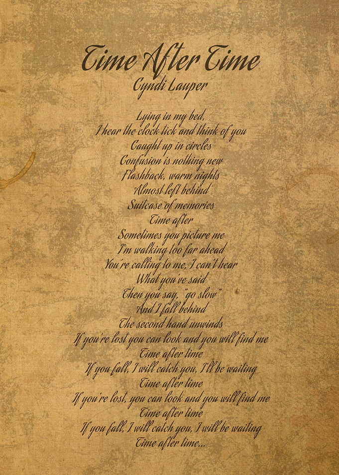 Time After Time by Cyndi L