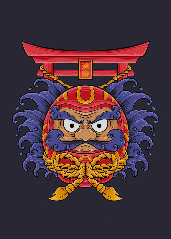 Angry Daruma Doll