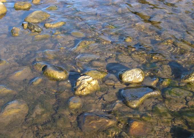 Rocky river water