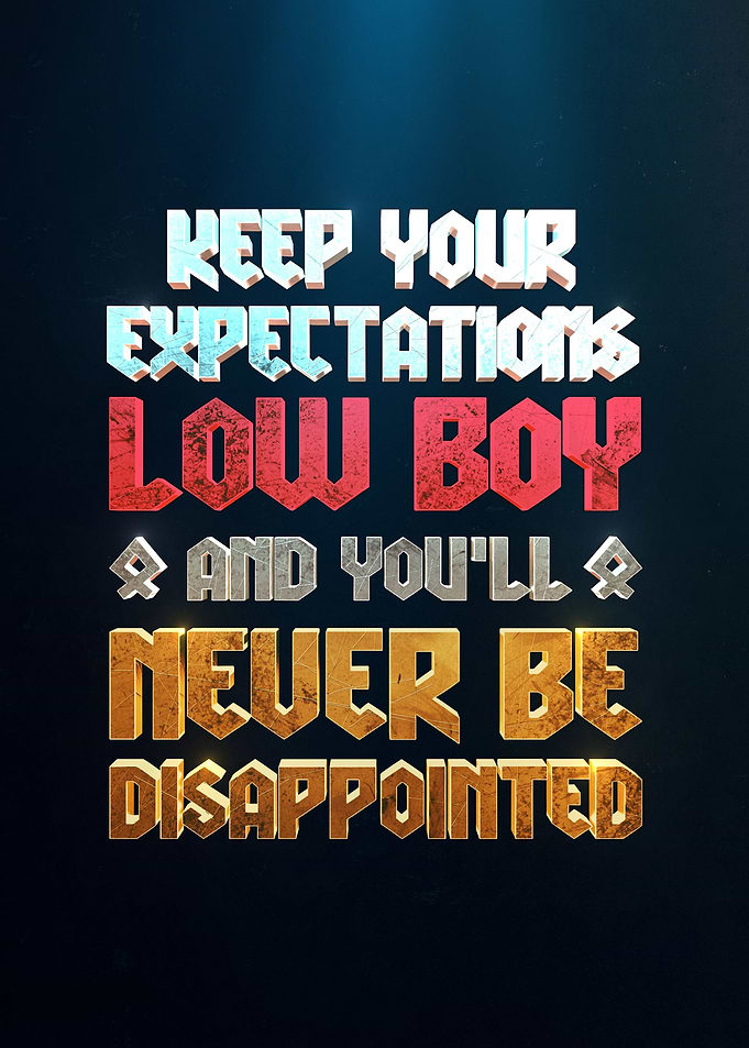 expectations low