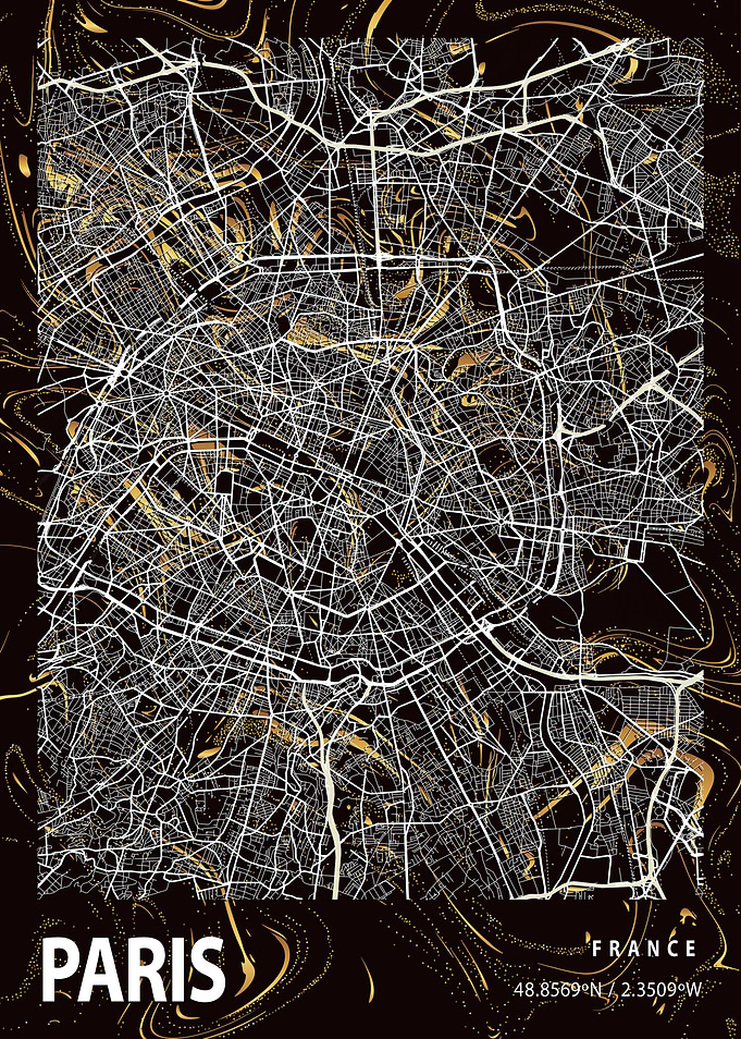 Paris City Map France
