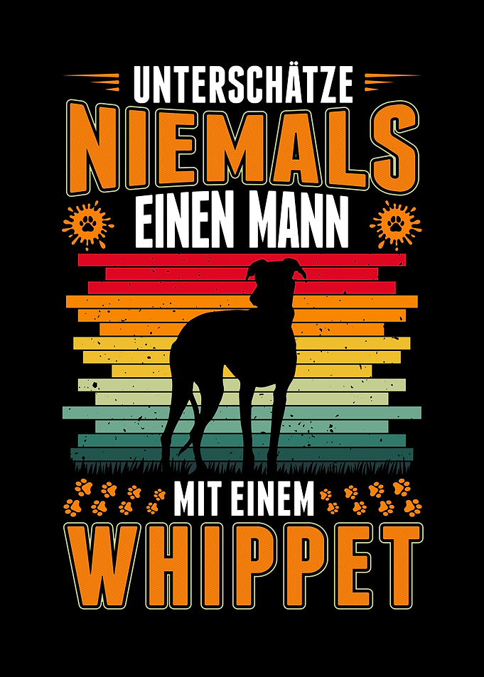 Whippet Hund Mann Windhund