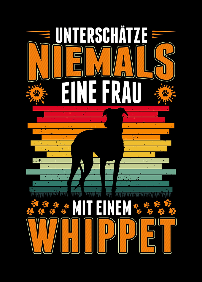 Whippet Hund Frau Windhund