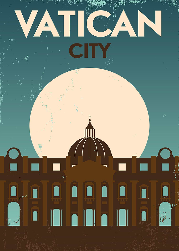 Vatican City Italy vintage