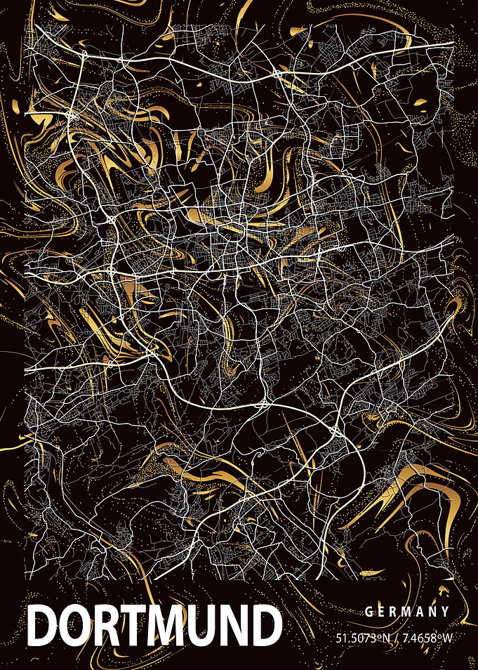 Dortmund City Map Germany