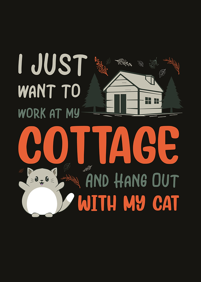 Cottagecore Cottage Cat
