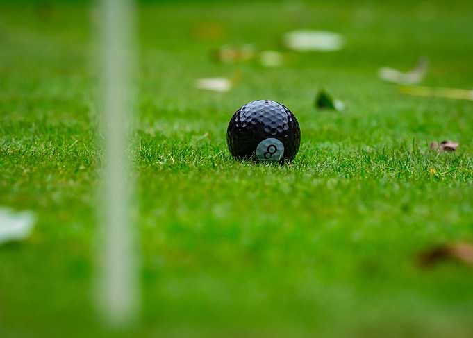 Multicolored golf balls