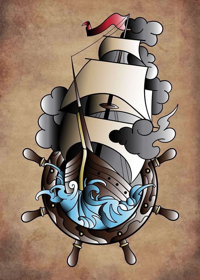 ship tattoo old school