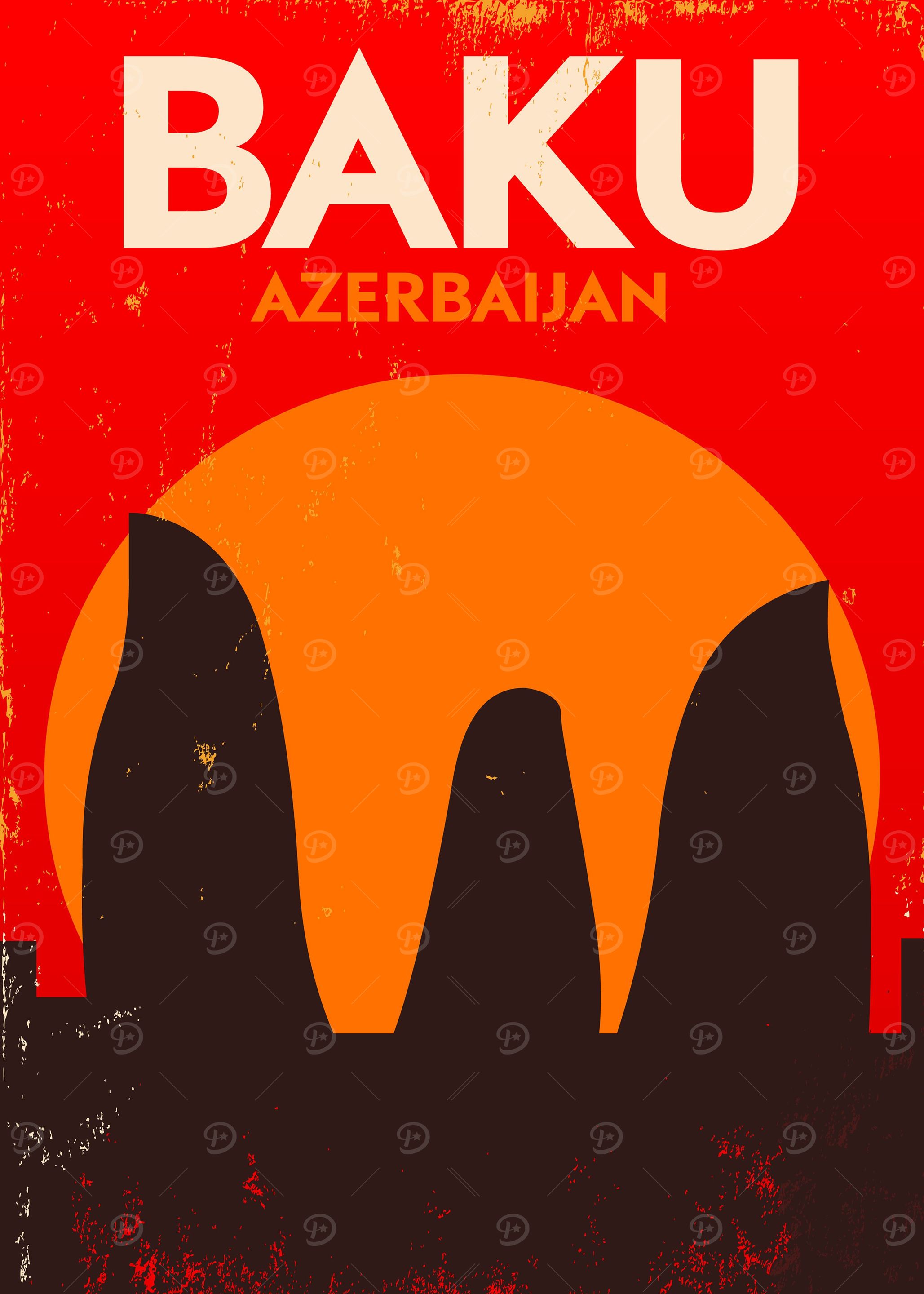 azerbaijan Baku vintage