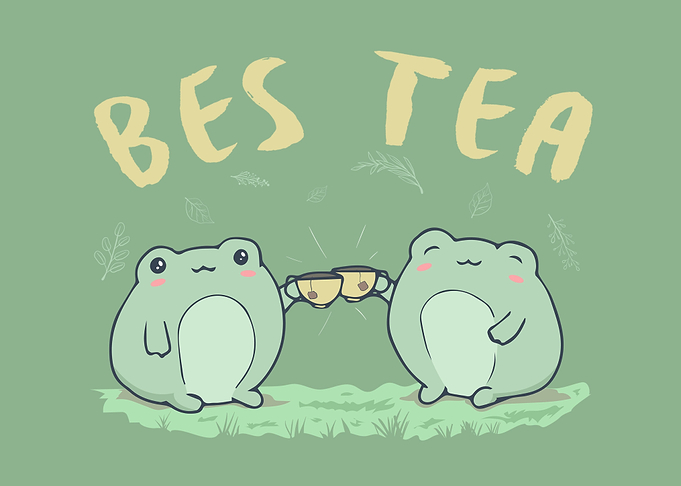 Cottagecore Toad Frog Tea