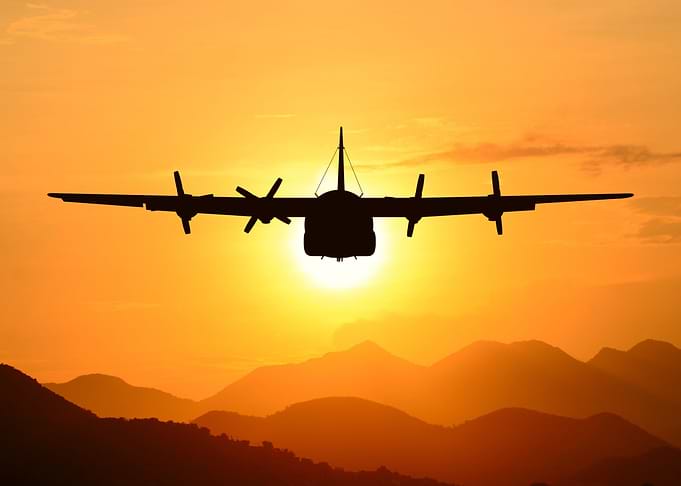 Military transport plane