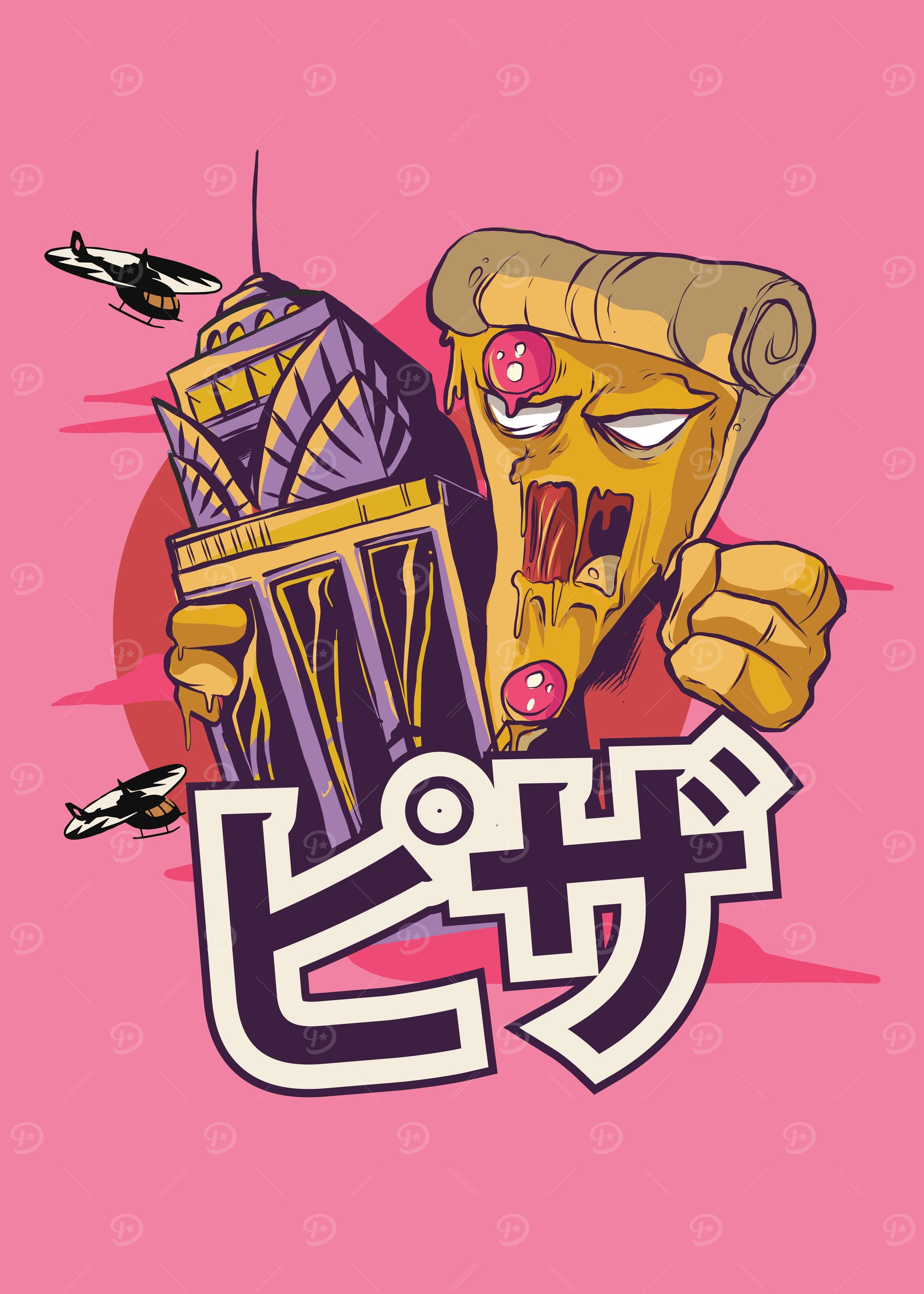 Pizza kong monster attack