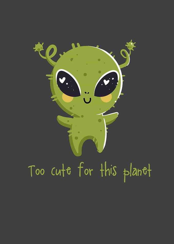 Kawaii Alien Outer Space