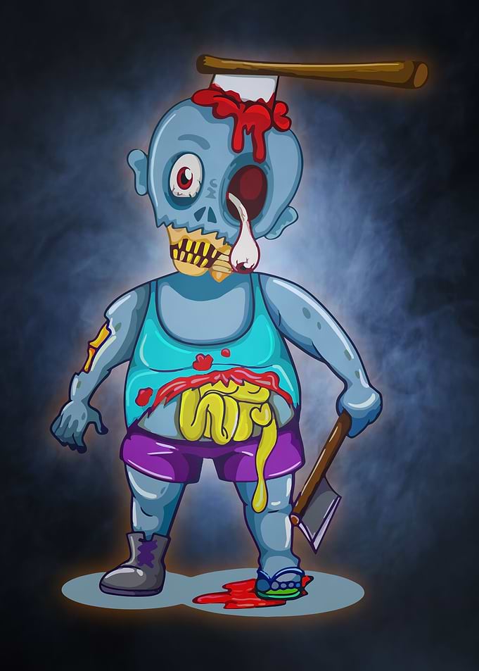 92 Halloween zombie 92