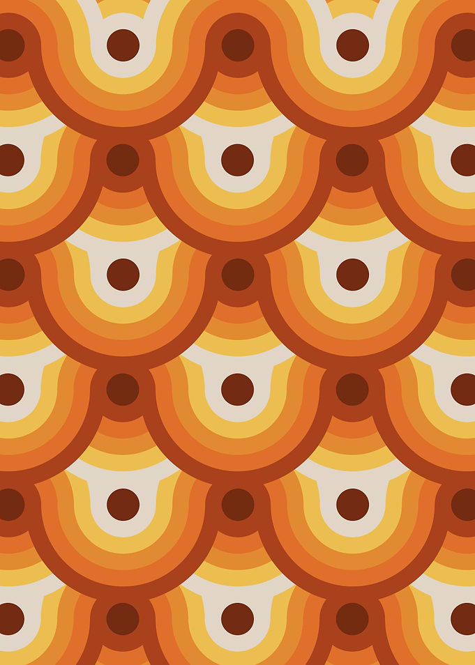 70s Tiles Down Dark