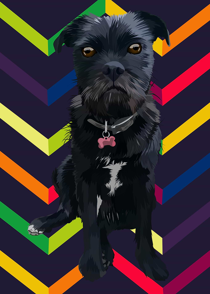pet dog illustration