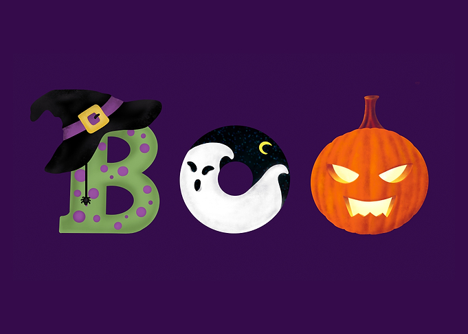 Halloween Ghosts Pattern