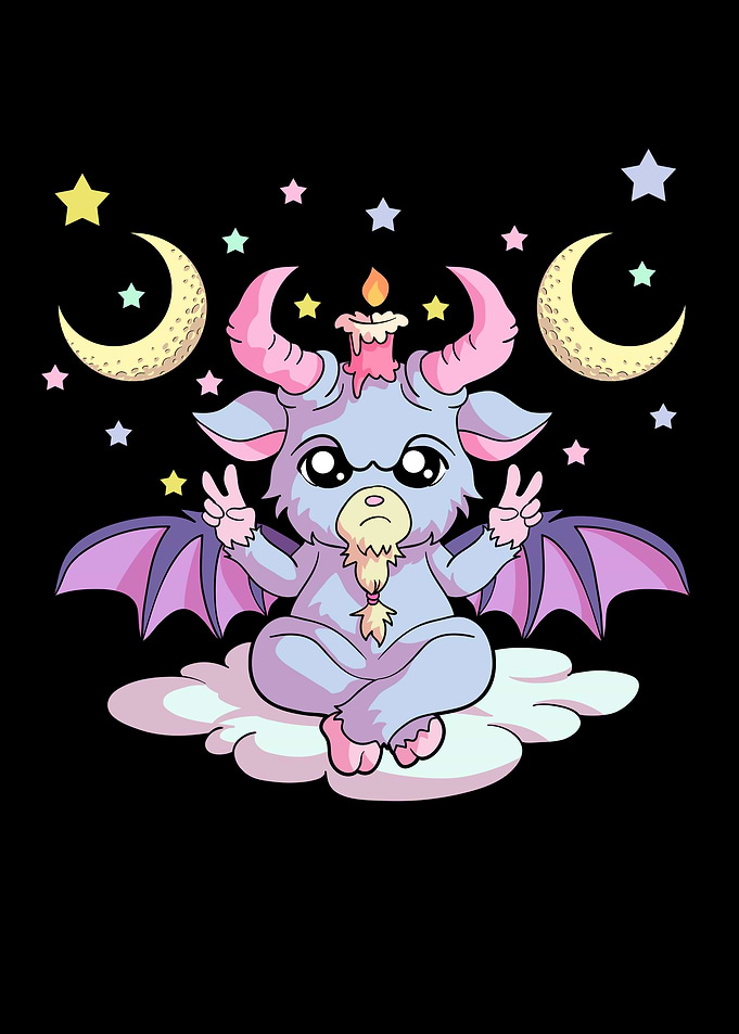 Kawaii Pastel Goth Crampus