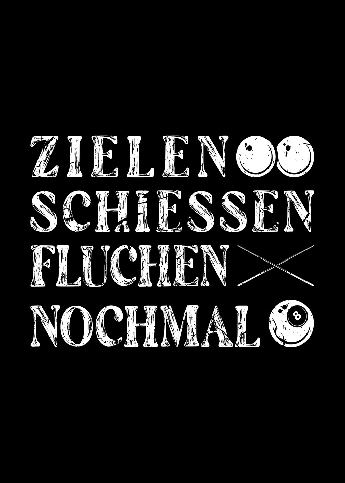 Zielen Schiessen Billard