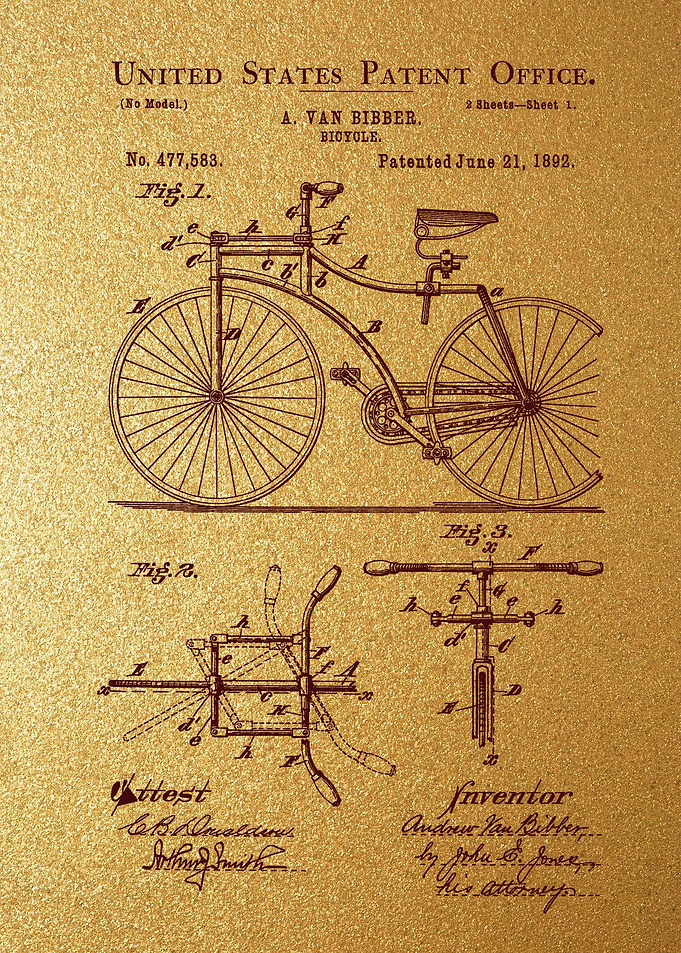 7 1892 Bicycle Patent