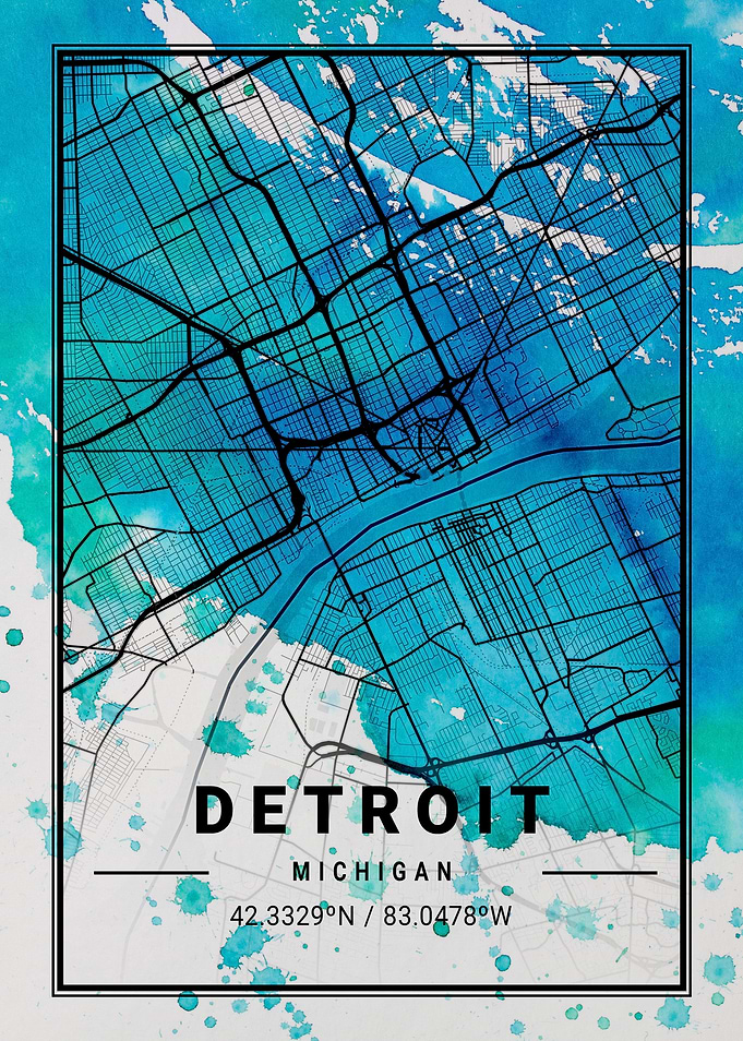 Detroit Antlia Watercolor