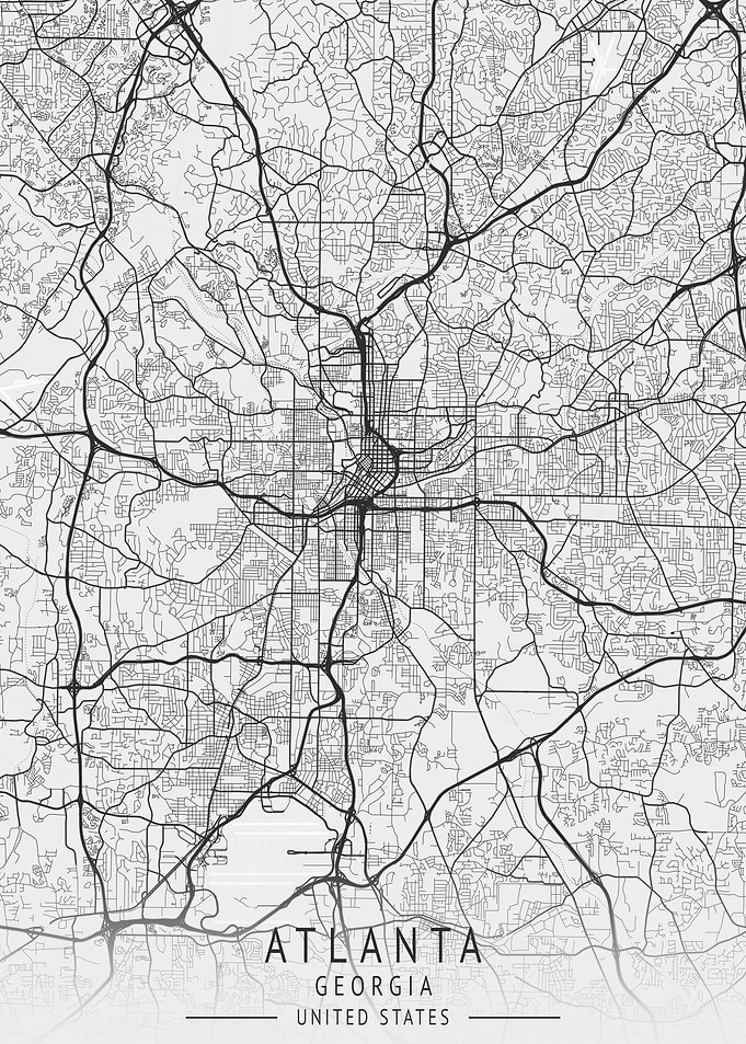 Atlanta Georgia City Map