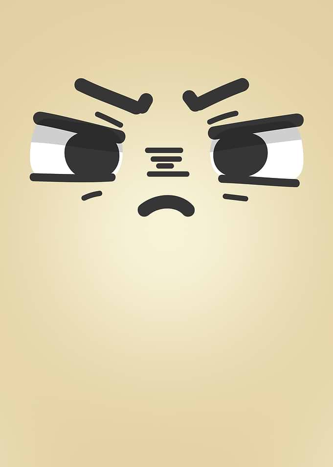 Angry Cute Face Emoji