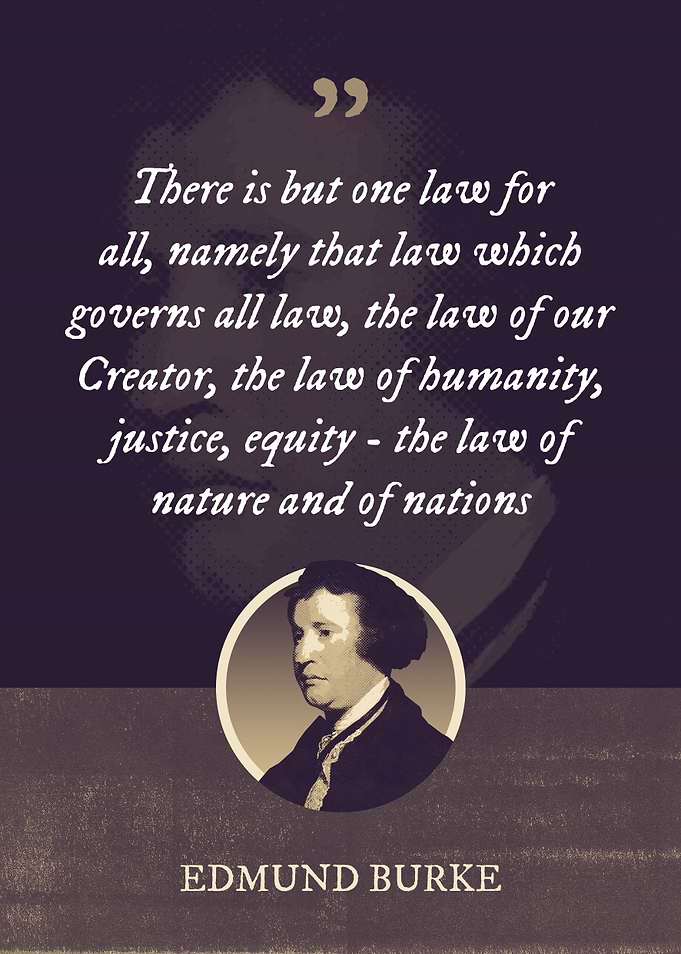 There is but one law for